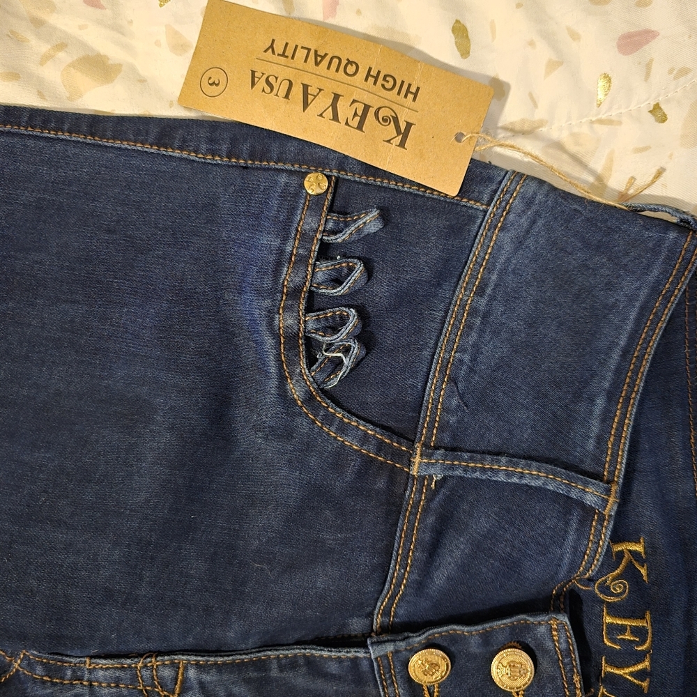 Keya Dark Blue Boot Cut Jeans NWT Size 3